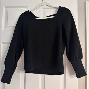 Madewell Black Knit Top